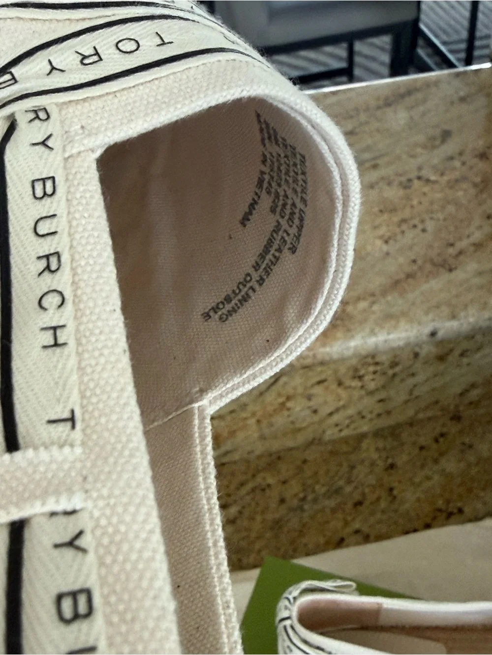 TORY RIBBON ESPADRILLE OLONA IT - CANVAS in new ivory color